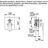 Concealed brass shower faucet with plate Wandina