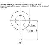 Concealed single-handle shower faucet with one hole Toplet