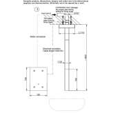 Elektroniczna mosiężna bateria umywalkowa do montażu na suficie Nauen