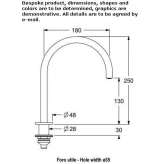 Deck-mounted spout with aerator Irolo