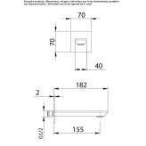 Wall screed with tile Odra