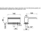 Deck mounted waterfall spout Sarandi