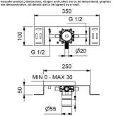 Electronic stainless steel wall faucet with remote control Dualchi