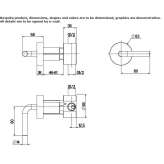 Wall faucet with remote control made of stainless steel Cona