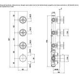 Stainless steel thermostatic set for wall mounting Korgan