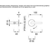 Shut-off valve for cold water wall mounting Golubac