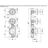 Stainless steel thermostatic set for wall mounting Korgan