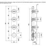 Stainless steel thermostatic set for wall mounting Ovilla