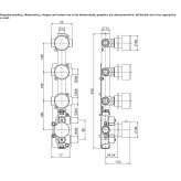 Stainless steel thermostatic set for wall mounting Etucuaro