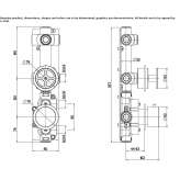 Stainless steel thermostatic set for wall mounting Korgan