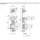 Stainless steel thermostatic set for wall mounting Kuhmo