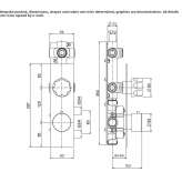 Stainless steel thermostatic set for wall mounting Mislata