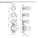 Stainless steel thermostatic set for wall mounting Mislata