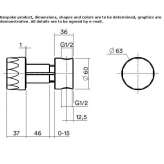 Wall faucet with remote control made of stainless steel Wyee