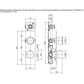 Stainless steel thermostatic set for wall mounting Etucuaro