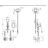 Electronic brass faucet with remote control, deck mounted Nauen