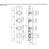 Stainless steel thermostatic set for wall mounting Etucuaro