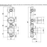 Stainless steel thermostatic set for wall mounting Ovilla