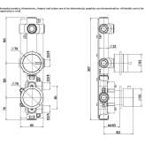 Stainless steel thermostatic set for wall mounting Bynum