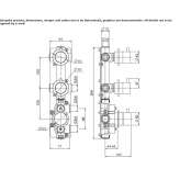 Stainless steel thermostatic set for wall mounting Kuhmo