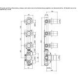 Stainless steel thermostatic set for wall mounting Etucuaro