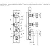 Stainless steel thermostatic set for wall mounting Mislata