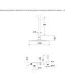 Zestaw sufitowej głowicy prysznicowej z ramieniem prysznicowym Rodez
