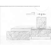 Fior di Bosco marble drawer module Alnmouth