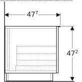 Freestanding bathroom cabinet with drawers Elstead