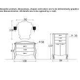 Washbasin cabinet with drawers Napanee