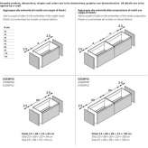 Suspended sectional bathroom cabinet Vaqarr