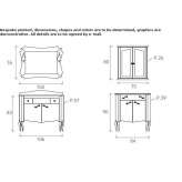 Wooden washbasin cabinet Napanee