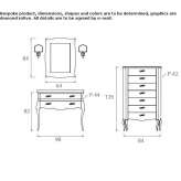 Washbasin cabinet with drawers Napanee