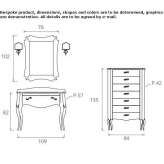 Wooden washbasin cabinet Napanee