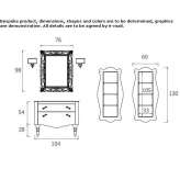 Washbasin cabinet with drawers Moche