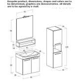 Single washbasin cabinet with doors Hurigny