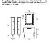 Washbasin cabinet with drawers Moche