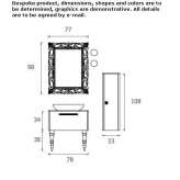 Washbasin cabinet with drawers Moche