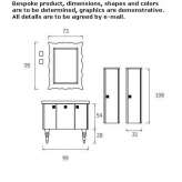 Washbasin cabinet with doors Moche