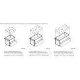 Wall-mounted washbasin cabinet with drawers Heyersum