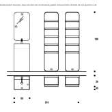 Sectional washbasin cabinet made of HPL and metal Isayeve