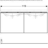 Double washbasin cabinet with drawers Cislau