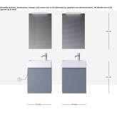 Wall-mounted washbasin cabinet Karosta