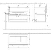 Wall cabinet under the washbasin with a mirror Ukhta