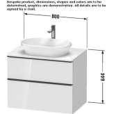 Wall-mounted washbasin cabinet with drawers Beuna