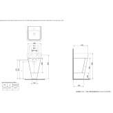 Under-washbasin cabinet standing on the floor Hopedale