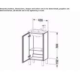 Washbasin cabinet with doors Isparta