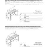 Painted steel console and opal washbasin Taio