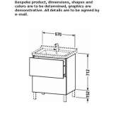 Washbasin cabinet with drawers Isparta