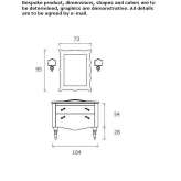 Washbasin cabinet with drawers Moche